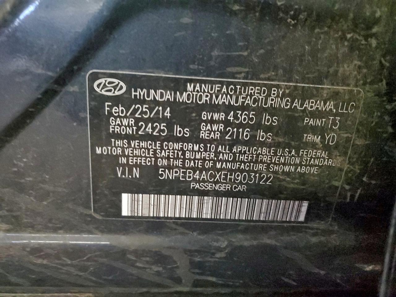 2014 Hyundai Sonata gls