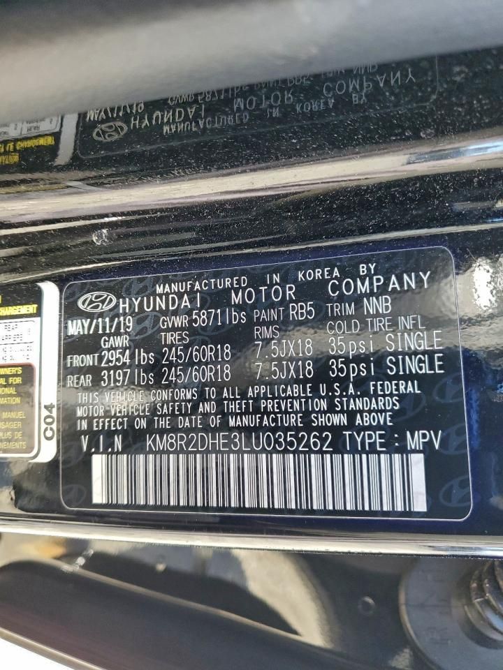 2020 Hyundai Palisade sel