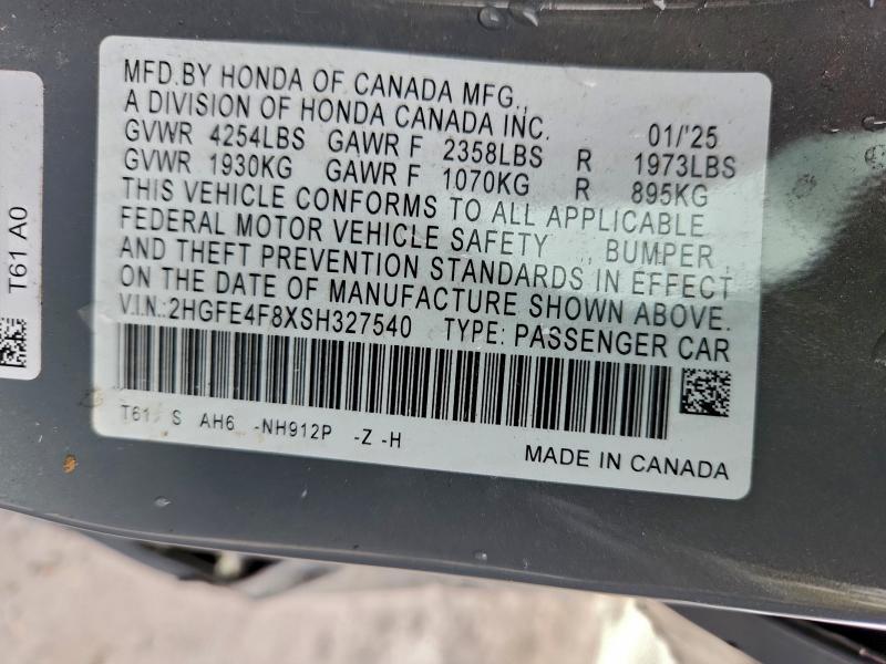 2025 Honda Civic Sport