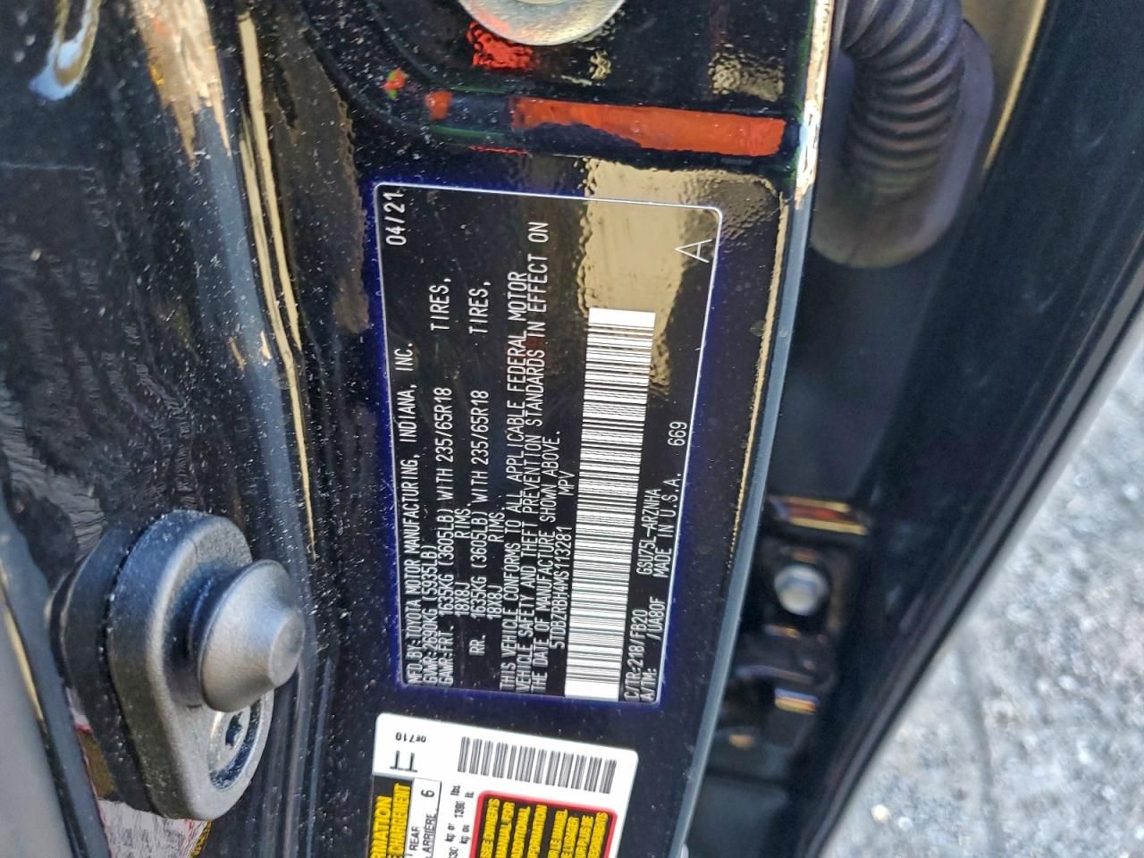 2021 Toyota Highlander l