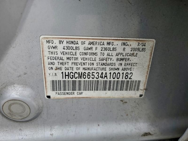 2004 Honda Accord ex