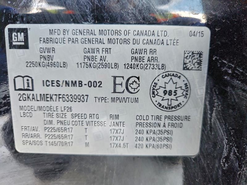 2015 GMC Terrain sle