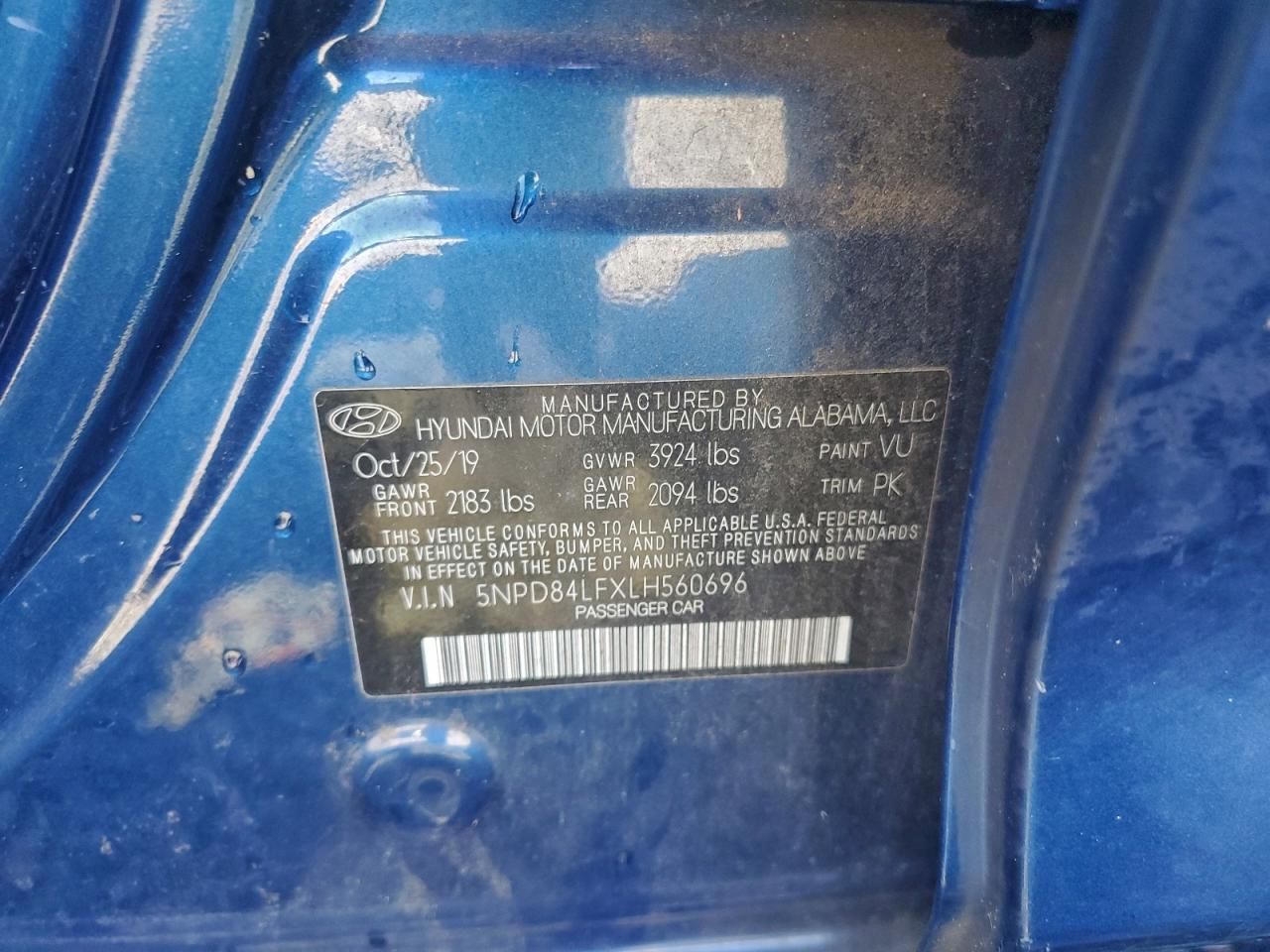 2020 Hyundai Elantra sel