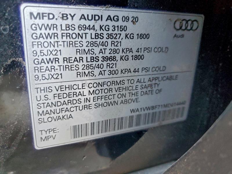 2021 Audi SQ7 Prestige