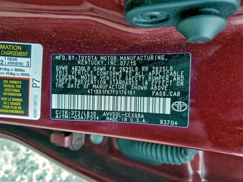 2015 Toyota Camry Hybrid