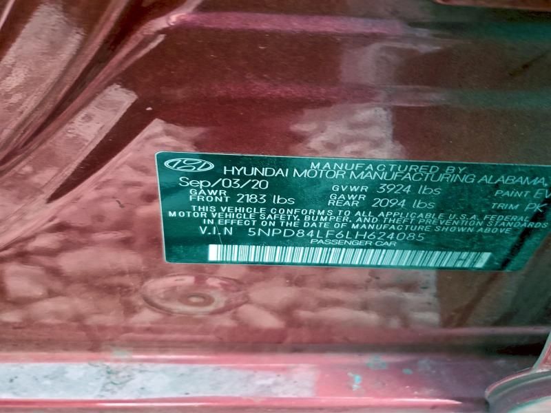 2020 Hyundai Elantra sel