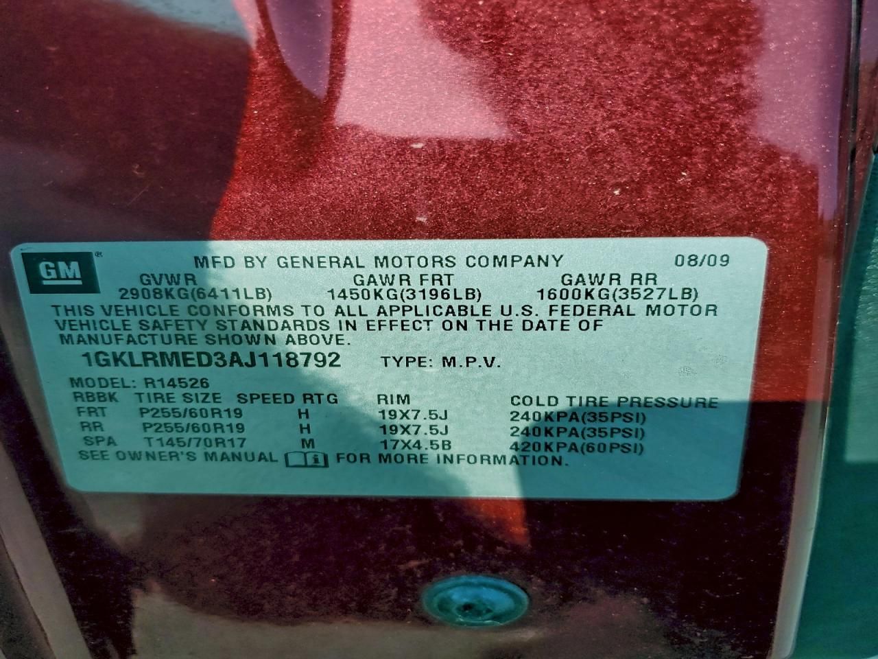 2010 GMC Acadia Slt-1