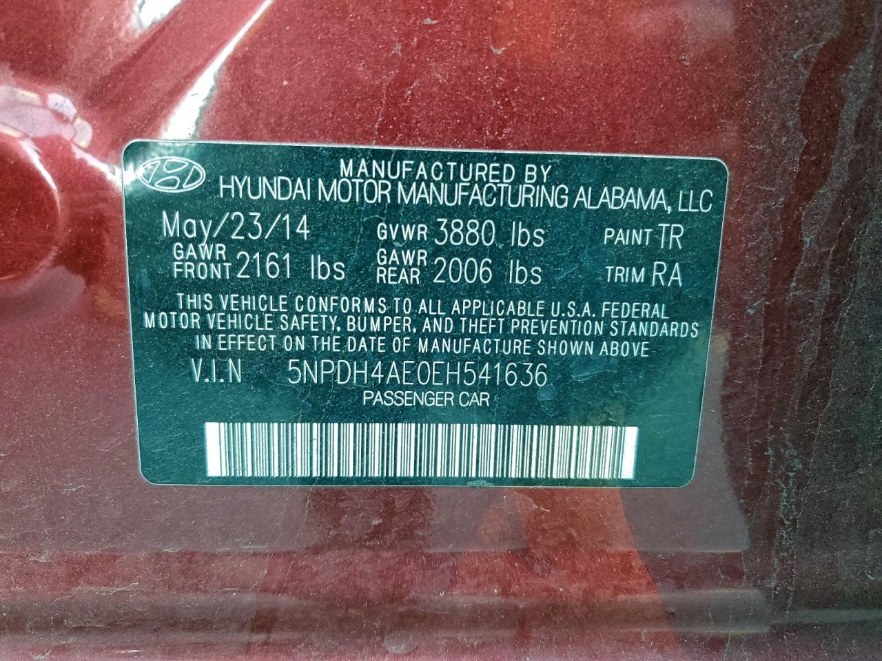 2014 Hyundai Elantra se