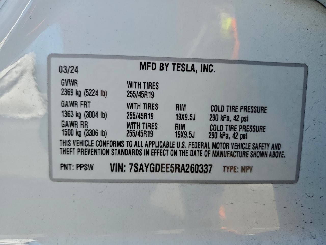2024 Tesla Model y