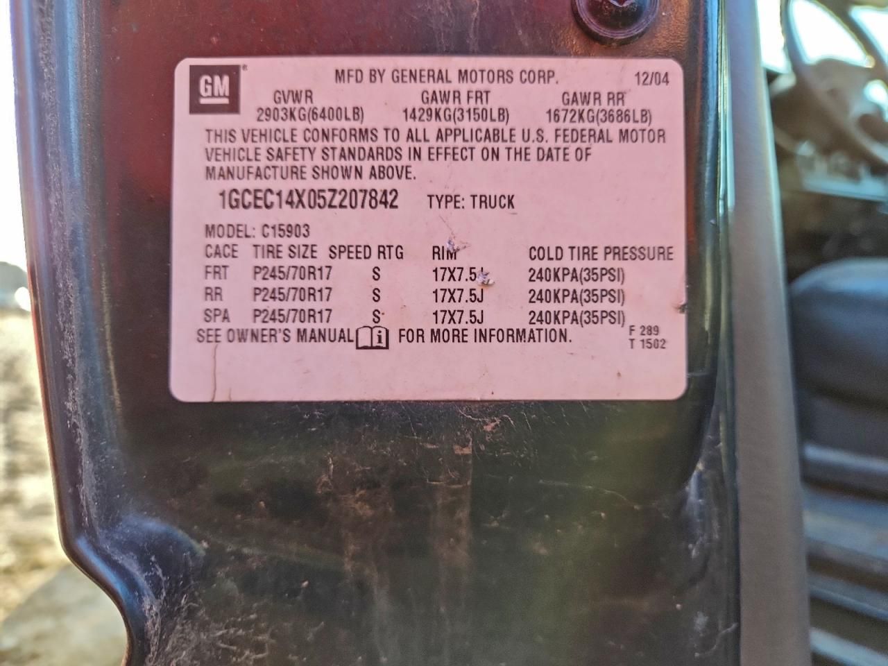 2005 Chevrolet Silverado C1500