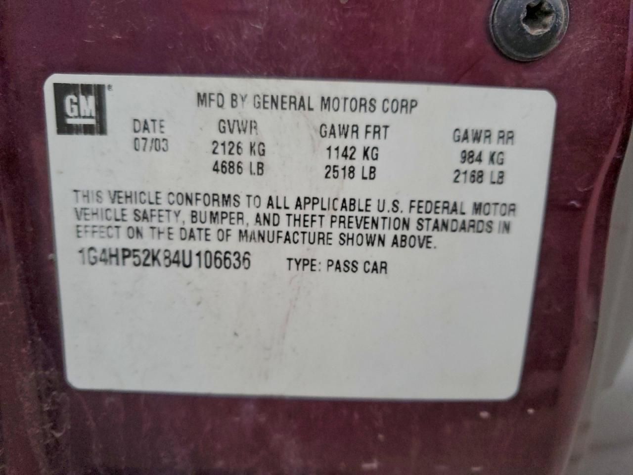 2004 Buick Lesabre Custom