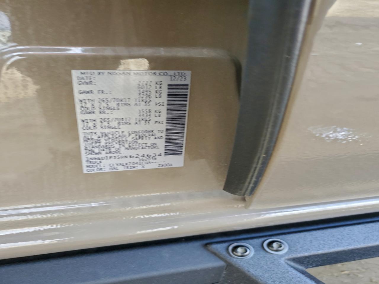2024 Nissan Frontier s