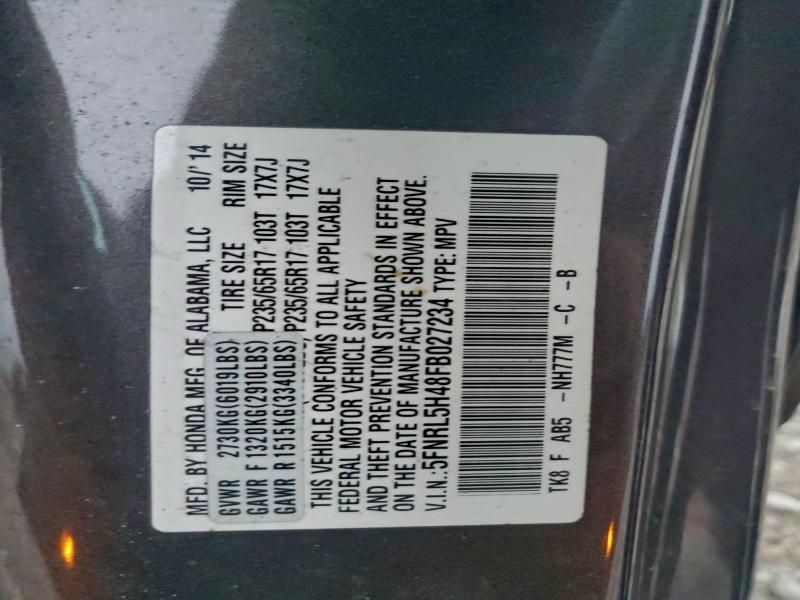 2015 Honda Odyssey ex