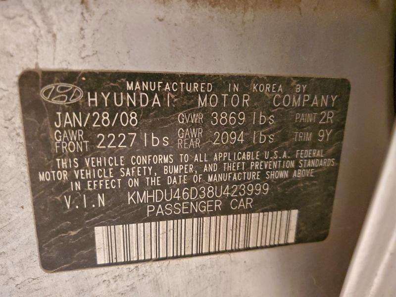 2008 Hyundai Elantra gls