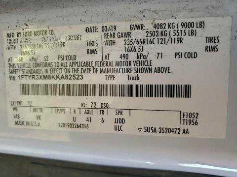 2019 Ford Transit 250 Delivery Van