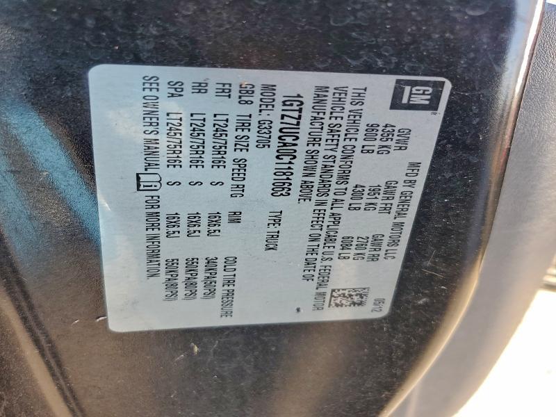2012 GMC Savana G3500 Utility / Service Van