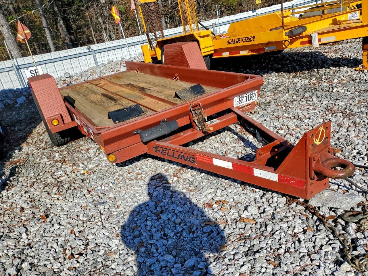 2016 Fell ING FT-6 T-1 Tilt Deck Equipment Trailer