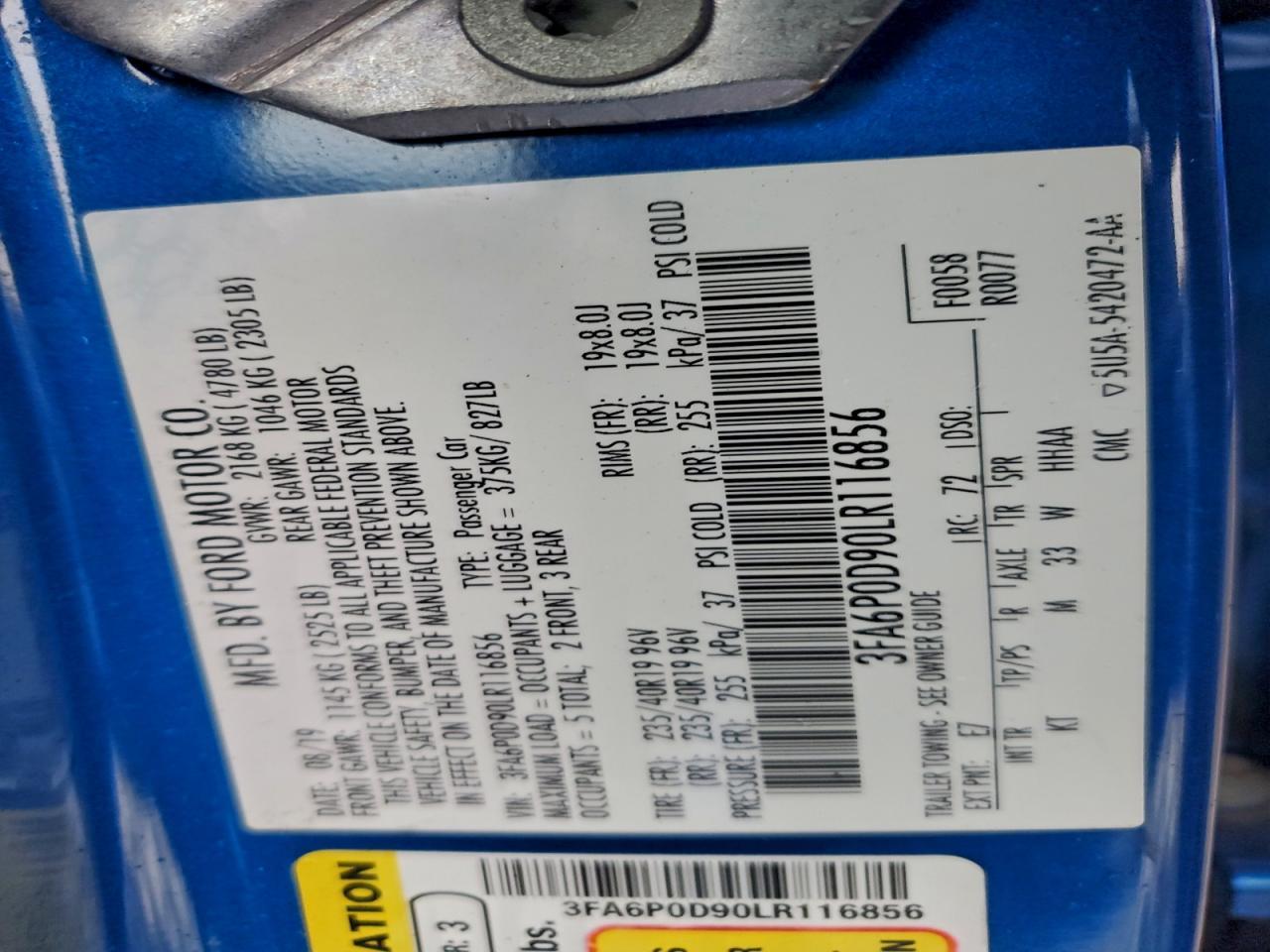 2020 Ford Fusion Titanium