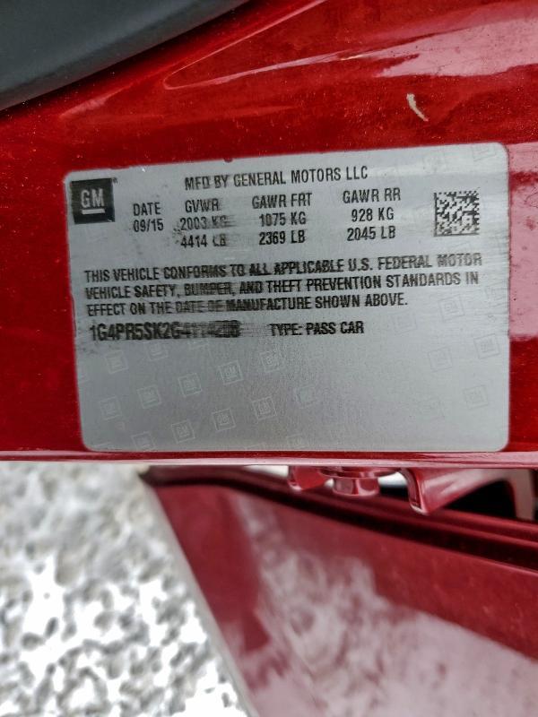 2016 Buick Verano Convenience