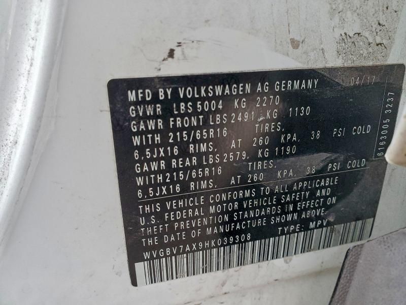 2017 Volkswagen Tiguan s