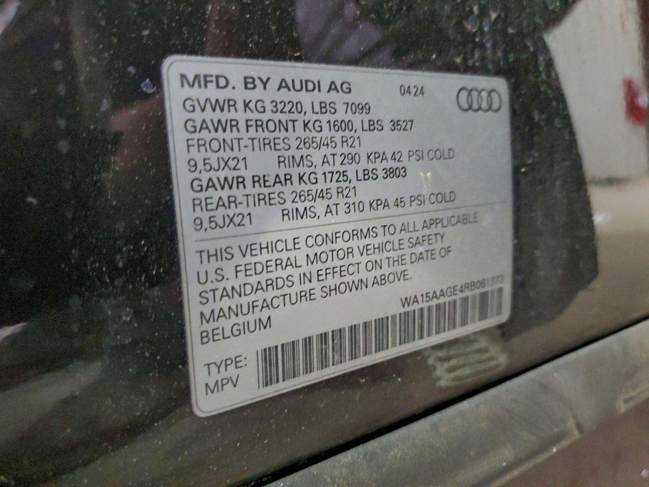 2024 Audi Q8 E-tron Premium Plus