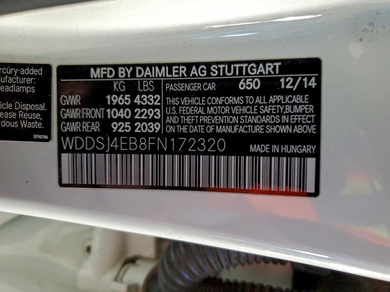 2015 Mercedes-Benz Cla 250