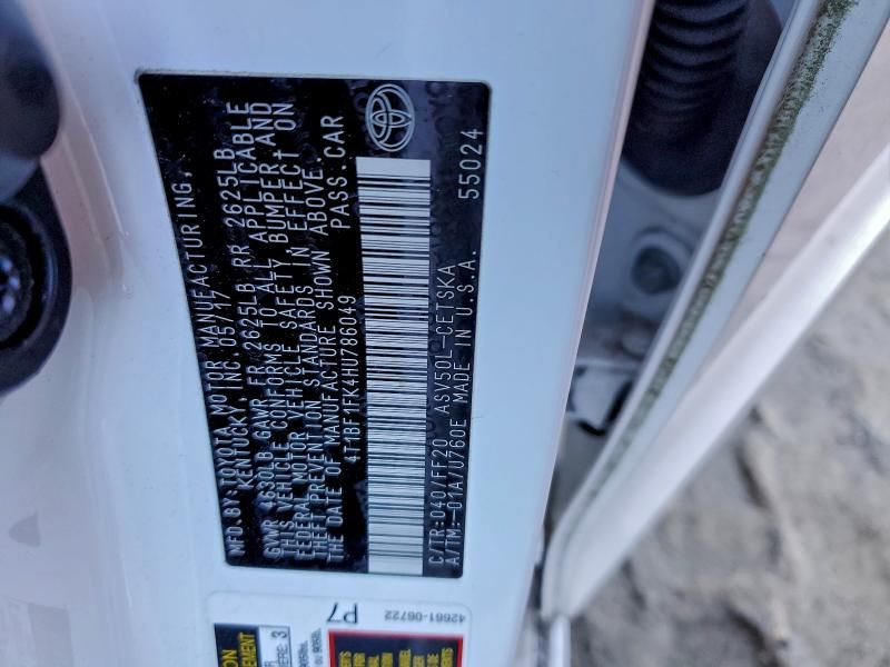 2017 Toyota Camry le