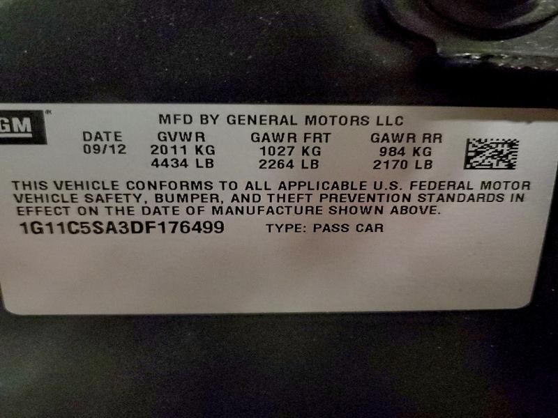 2013 Chevrolet Malibu 1LT