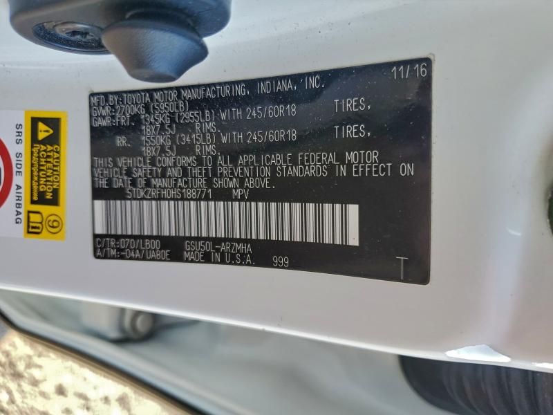 2017 Toyota Highlander se