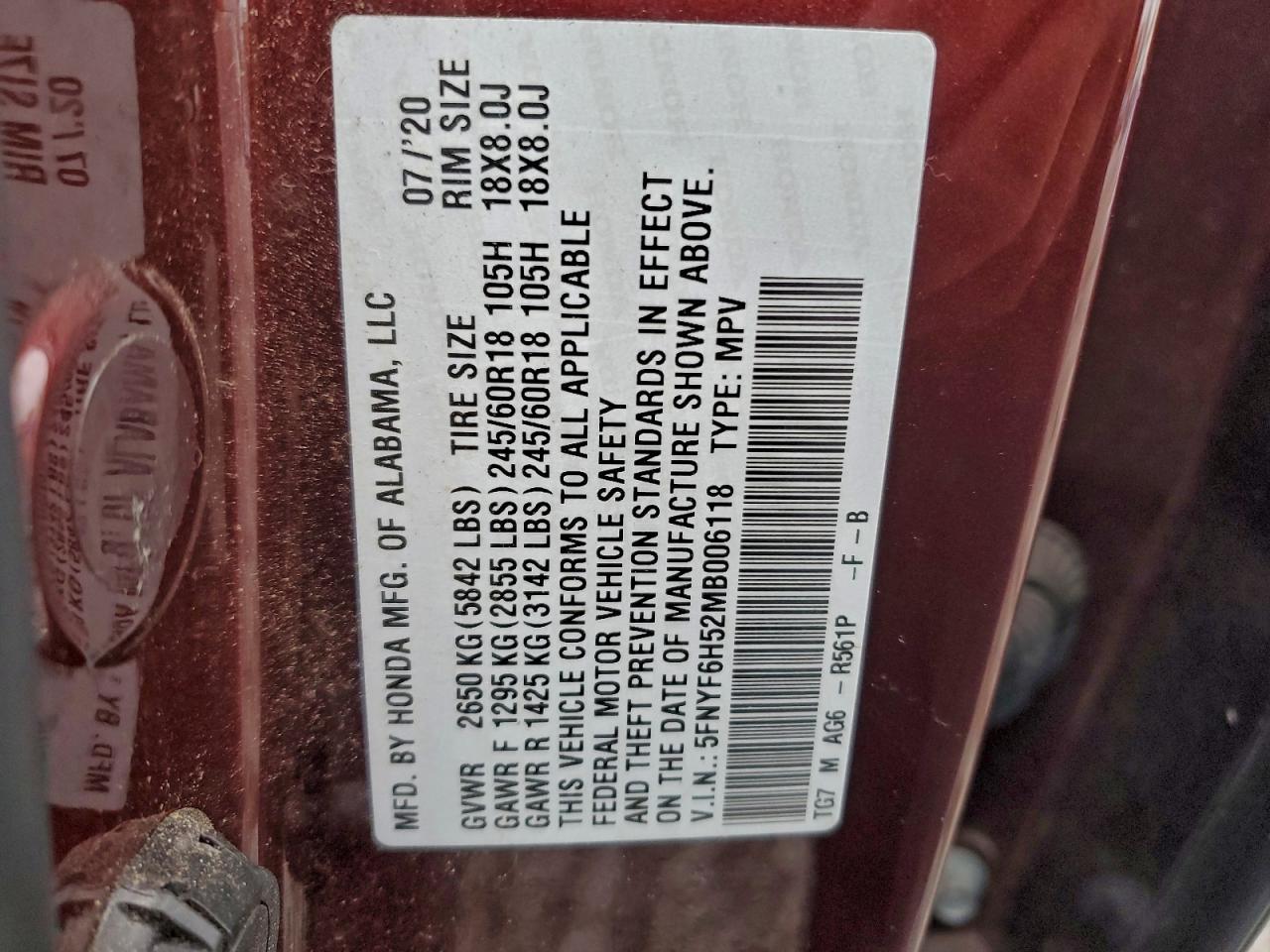 2021 Honda Pilot exl