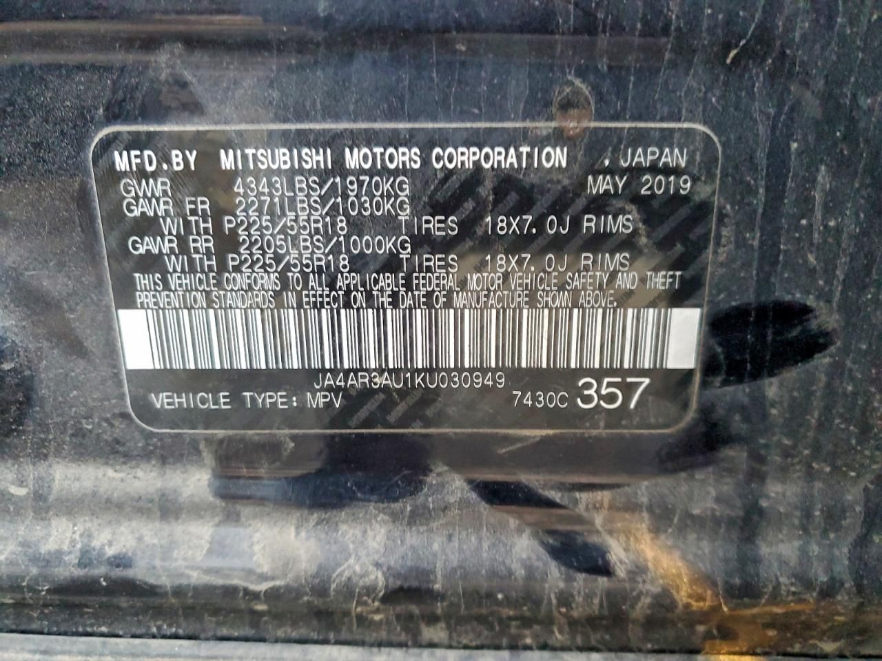 2019 Mitsubishi Outlander Sport es