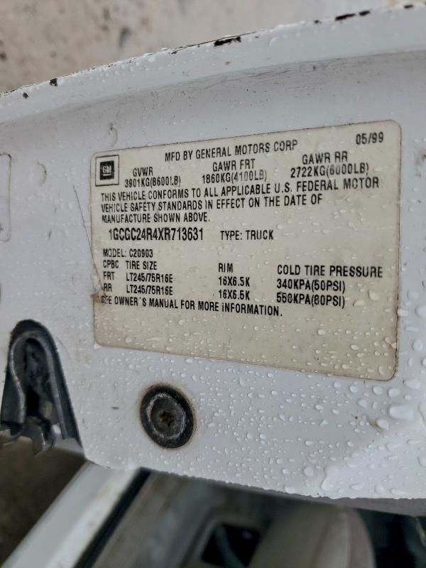 1999 Chevrolet Gmt-400 C2500