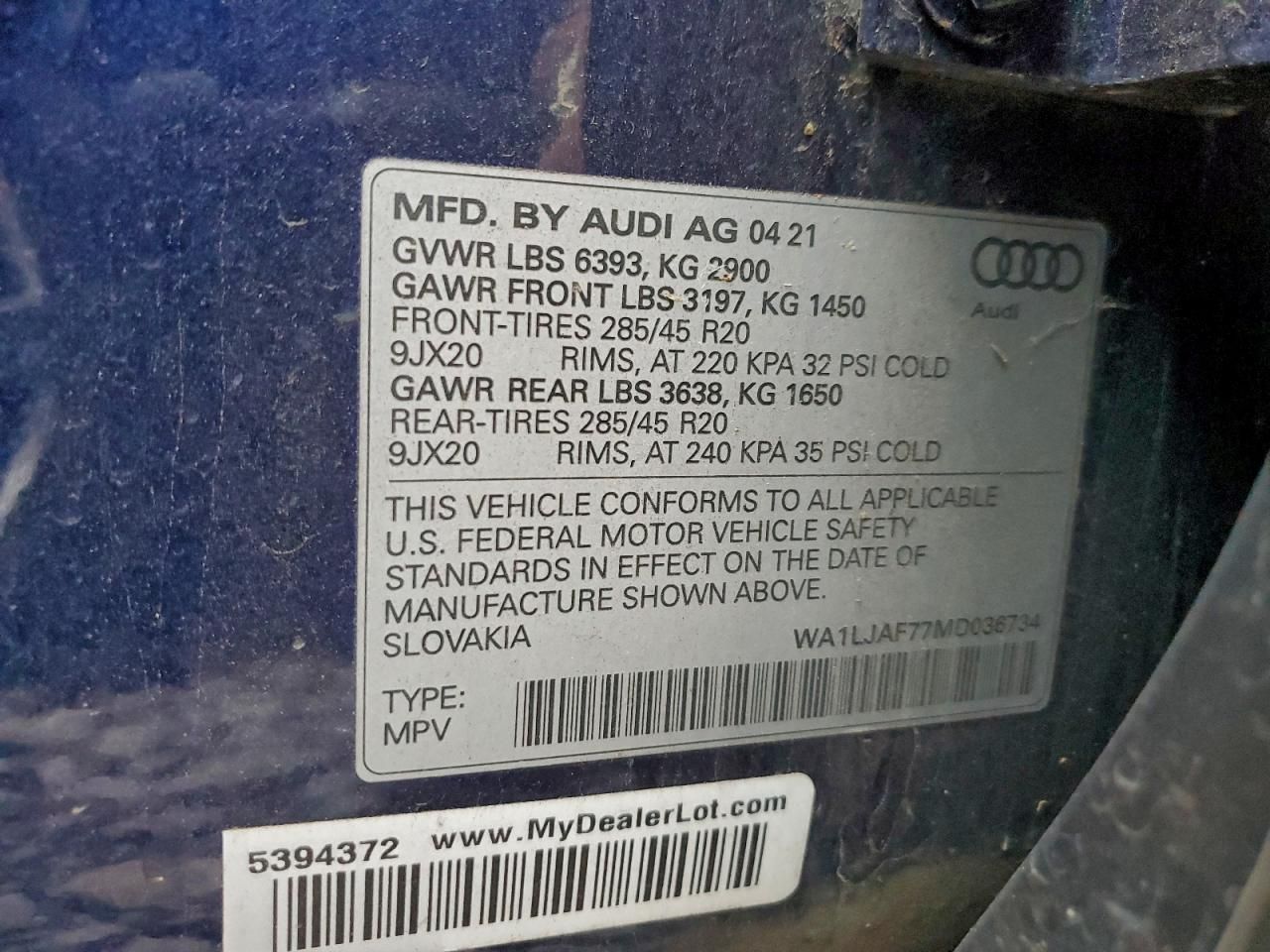 2021 Audi Q7 Premium Plus