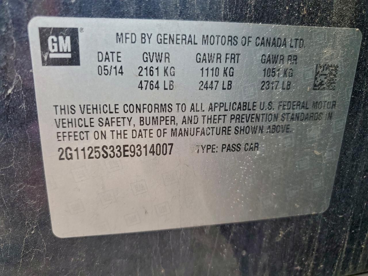 2014 Chevrolet Impala lt