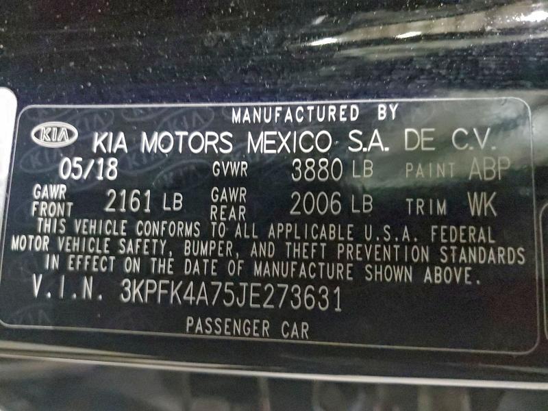 2018 KIA Forte lx