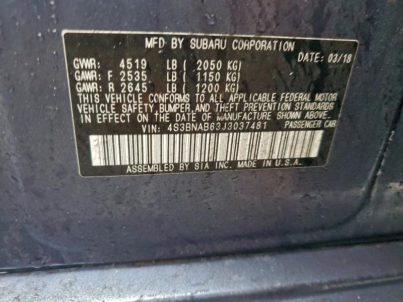 2018 Subaru Legacy 2.5i