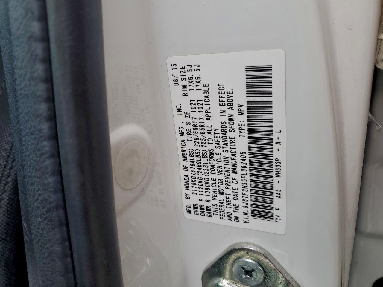 2015 Honda Crosstour ex