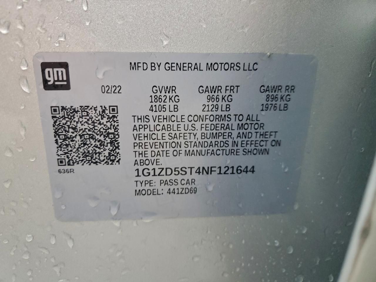 2022 Chevrolet Malibu lt