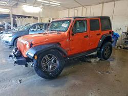 Jeep Wrangler salvage cars for sale: 2018 Jeep Wrangler Unlimited Sport