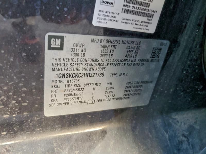 2017 Chevrolet Tahoe K1500 Premier