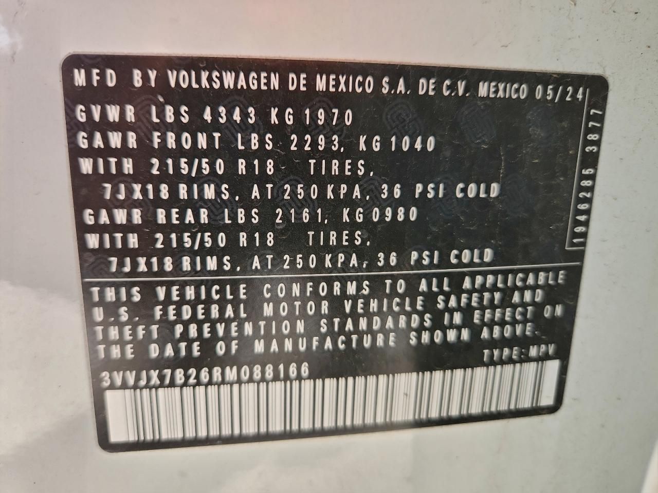 2024 Volkswagen Taos se