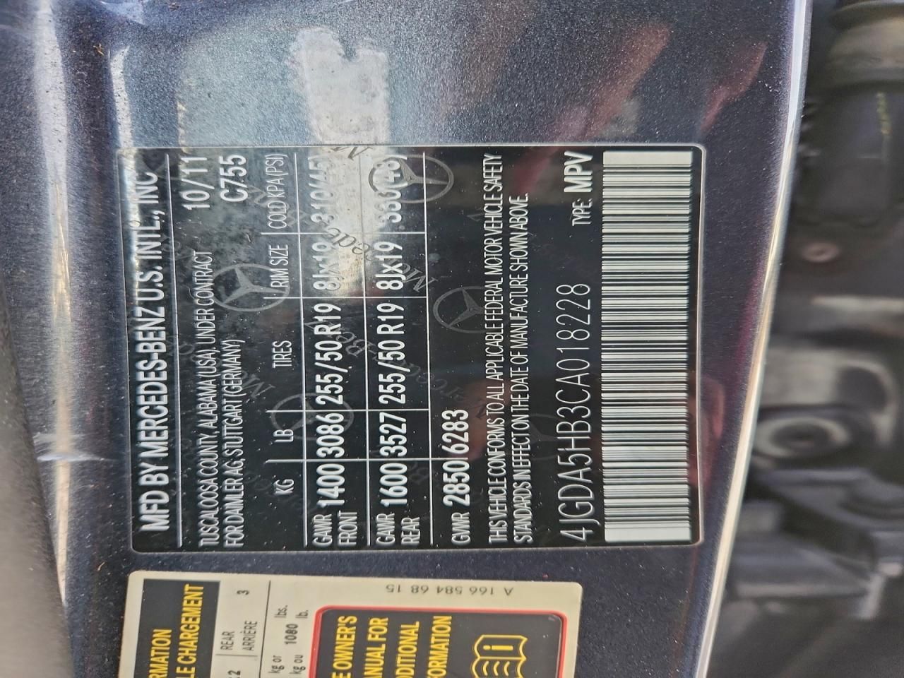 2012 Mercedes-Benz Ml 350 4matic