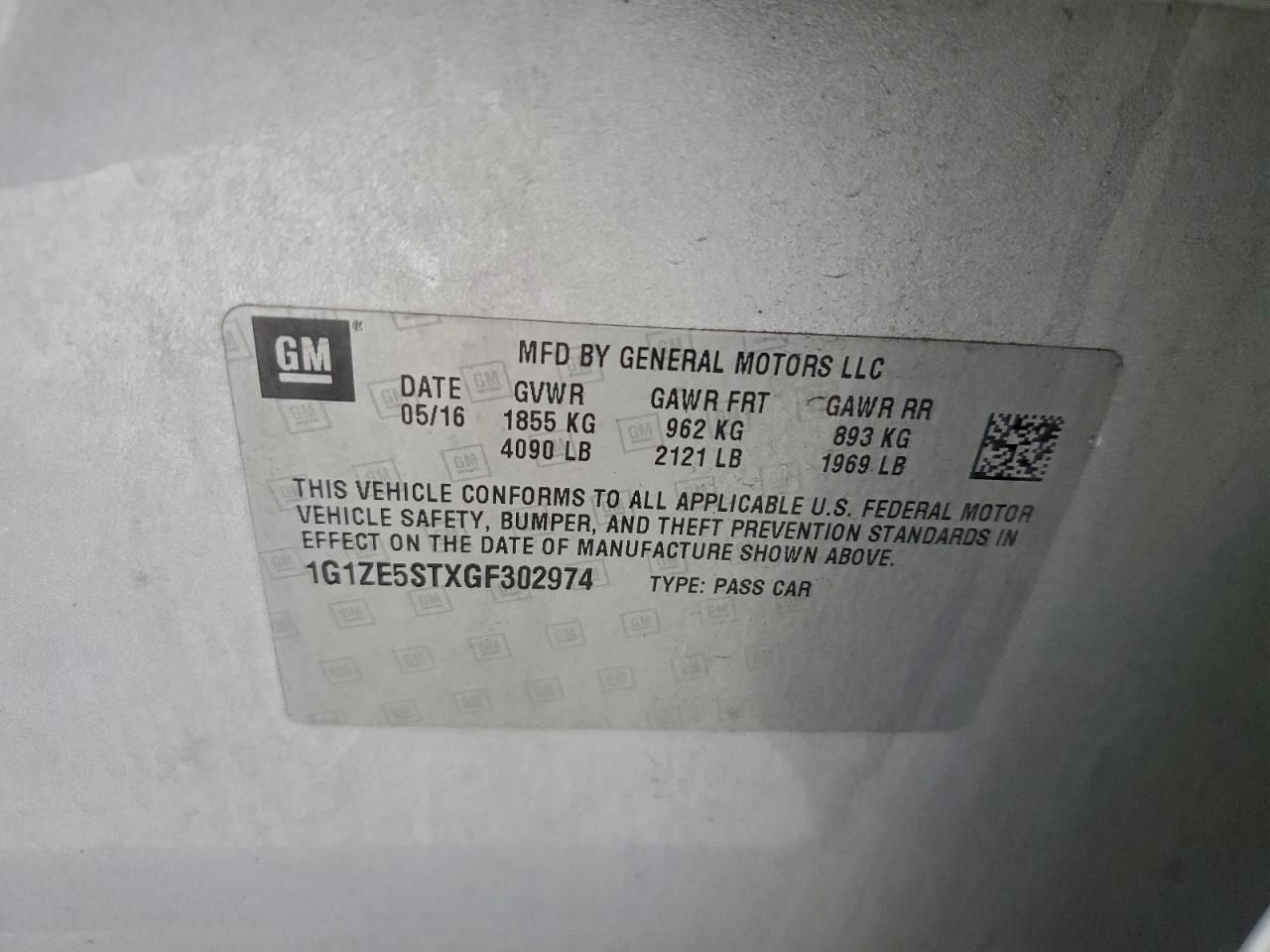 2016 Chevrolet Malibu lt