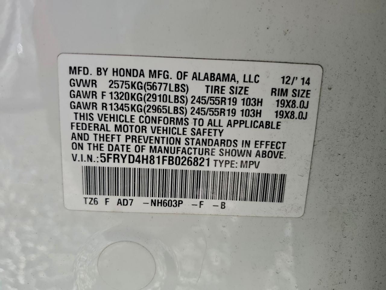 2015 Acura Mdx Advance