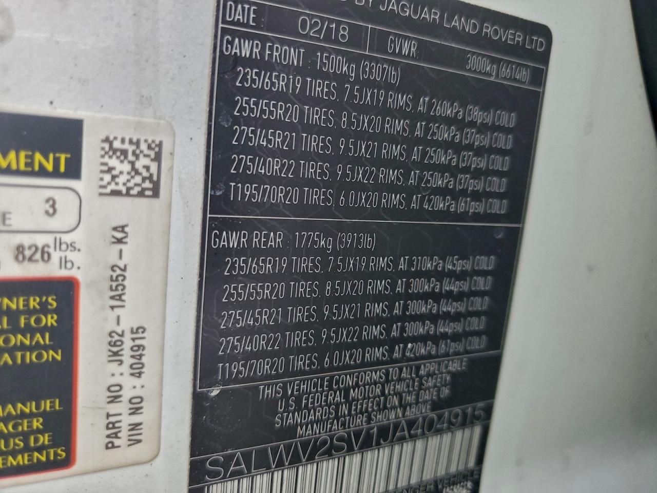 2018 Land Rover Range Rover Sport hse Dynamic