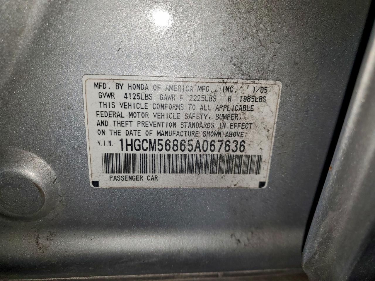 2005 Honda Accord ex