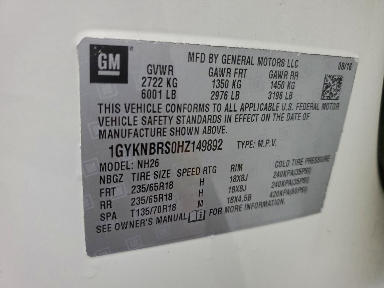 2017 Cadillac XT5 Luxury