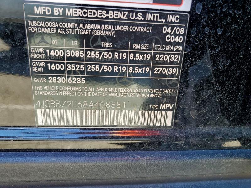 2008 Mercedes-Benz Ml 550