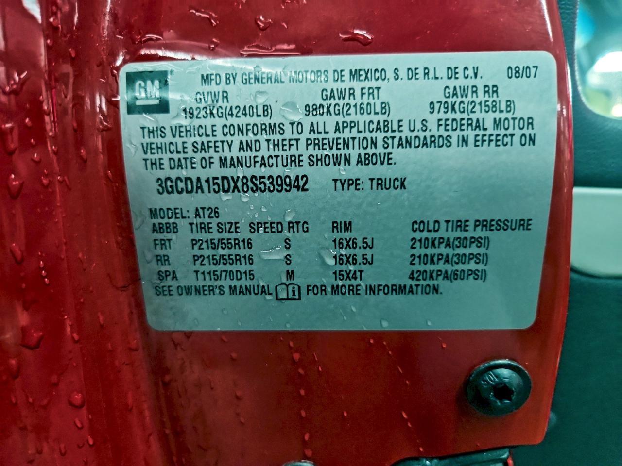 2008 Chevrolet Hhr Panel ls