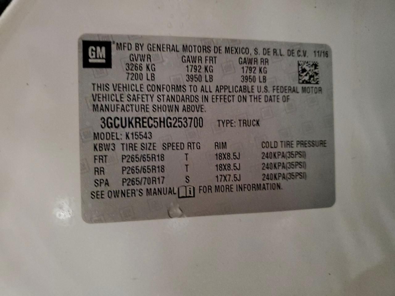 2017 Chevrolet Silverado K1500 lt